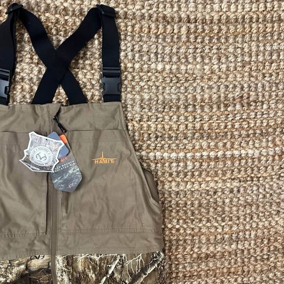 New Habit Men's Cedar Branch Water Proof Insulated Bib (Realtree Edge Size XXL) - Picture 1 of 10